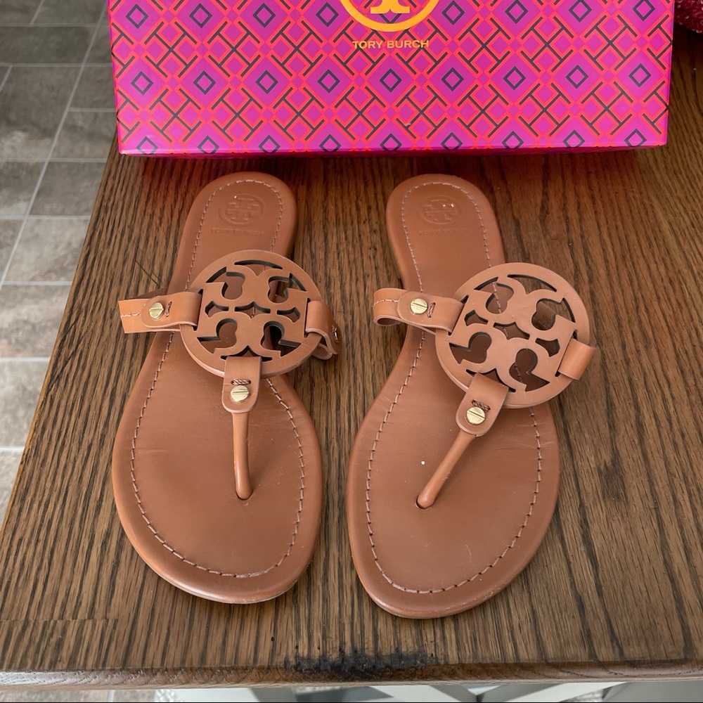 Tory Burch Miller Vintage Vachetta sandals 7.5